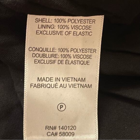 Maette women's black floral flower midi dress size medium M b22 - Picture 3 of 5